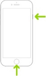 Come fare screenshot iPhone Touch ID